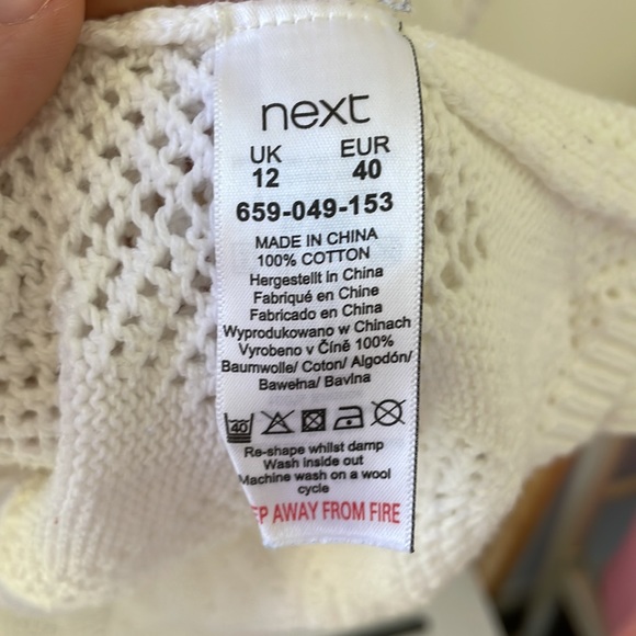 🤍 HEART knitted 3/4 sleeve jumper - Picture 4 of 9